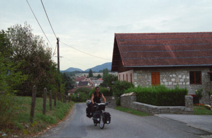 bike touring through the French countryside
